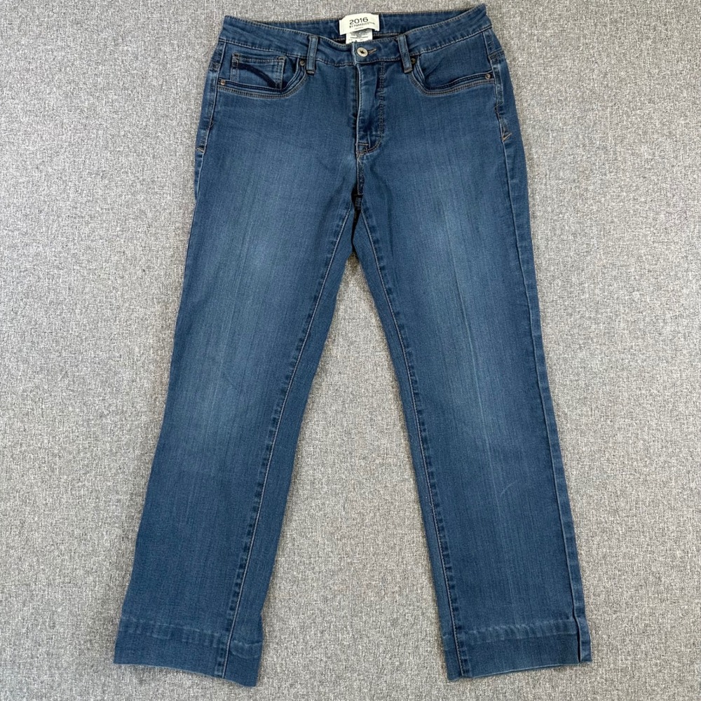 Parasuco 2016 Montreal Womens Straight Leg Blue Denim Jeans Size 8x30 Stretch‎